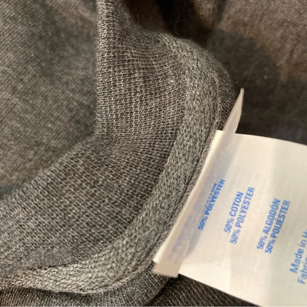 NWT Port & company USS Carl Vinson CVN-19 veteran gray fleece unisex sweater L. - Picture 8 of 9